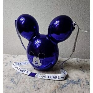 Disney World Mickey Balloon 100 Years Wonder Purple Popcorn Bucket NEW
